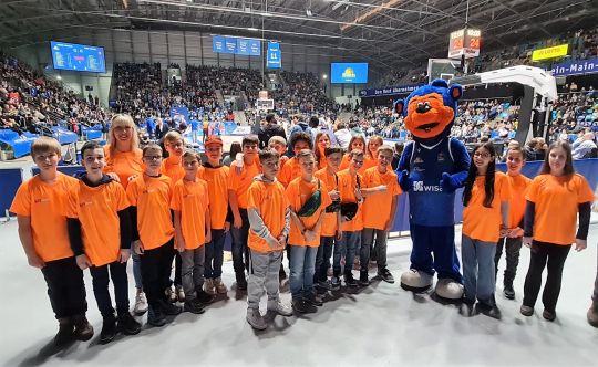 Sportklasse beim Heimspiel der SYKLINERS