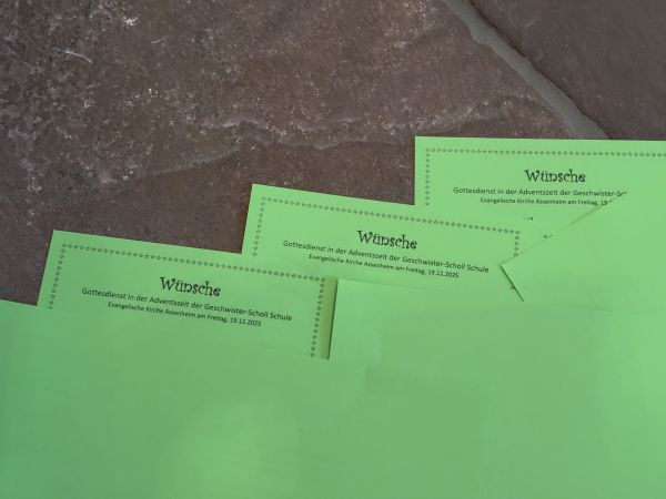 Weihnachtsgottesdienst der 5. - 10. Klasse unter dem Thema 